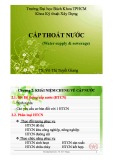 Bài giảng Cấp thoát nước: Chương 2 - TS. Võ Thị Tuyết Giang