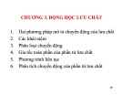 Bài giảng Cơ lưu chất: Chương 3 - TS. Dương Thanh Nga