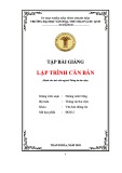 Tập bài giảng Lập trình căn bản