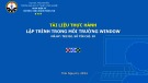 Tài liệu thực hành Lập trình trong môi trường Window
