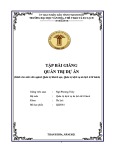 Tập bài giảng Quản trị dự án [mới nhất]
