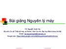 Bài giảng Nguyên lý máy - Bài mở đầu: Thiết kế nguyên lý máy