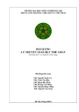 Bài giảng Lý thuyết giáo dục thể chất