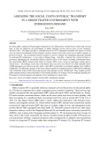 Assessing the social costs of public transport in a mixed traffic environment with endogenous demand