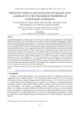The effect of recycled waste polystyrene plastic aggregate on the engineering properties of lightweight composites