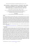 Developing a design rainfall intensity equation using measurement data from the Ha Dong meteorological station in Hanoi, Vietnam
