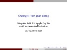 Bài giảng Giải tích 2: Chương 4 - PGS. TS. Nguyễn Duy Tân