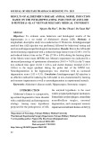 Results of alzheimer’s disease animal model induction based on the intrahippocampal injection of amyloid β-peptide (1-42) at Vietnam Military Medical University
