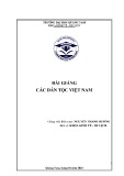 Bài giảng Các dân tộc Việt Nam