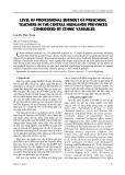 Mức độ kiệt sức nghề nghiệp của giáo viên mầm non ở các tỉnh Tây Nguyên - xét theo biến số dân tộc