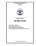 Bài giảng Hệ điều hành - Lê Thị Nguyên An