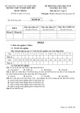Đề thi giữa học kì 2 môn Địa lí lớp 12 năm 2021-2022 - Trường THPT TP Điện Biên Phủ