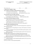 Đề thi giữa học kì 2 môn Công nghệ lớp 11 năm 2021-2022 có đáp án - Trường THPT TP Điện Biên Phủ