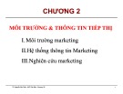 Bài giảng Tiếp thị căn bản: Chương 2 - TS. Nguyễn Văn Tuấn