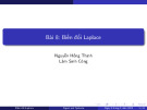 Bài giảng Tín hiệu và Hệ thống: Bài 8 - Nguyễn Hồng Thịnh và Lâm Sinh Công