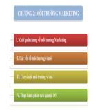 Bài giảng Marketing căn bản: Chương 2 - Môi trường marketing (38 trang)