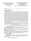 Đề thi học kì 1 môn Ngữ văn lớp 12 năm 2023-2024 - Trường THPT Lương Thế Vinh, Điện Biên
