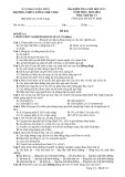 Đề thi học kì 1 môn Sinh học lớp 11 năm 2023-2024 - Trường THPT Lương Thế Vinh, Điện Biên