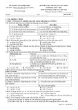 Đề thi giữa học kì 2 môn Sinh học lớp 10 năm 2023-2024 - Trường THPT Chuyên Lê Qúy Đôn, Điện Biên
