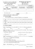 Đề thi giữa học kì 2 môn Toán lớp 12 năm 2023-2024 - Trường THPT TP. Điện Biên Phủ