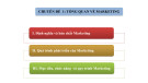 Bài giảng Marketing căn bản - Chuyên đề 1: Tổng quan về marketing