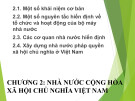 Bài giảng Pháp luật đại cương - Chương 2: Nhà nước Cộng hòa Xã hội Chủ nghĩa Việt Nam