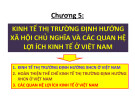 Đề cương bài giảng Kinh tế chính trị Mác-Lênin - Chương 5: Kinh tế thị trường định hướng xã hội chủ nghĩa và các quan hệ lợi ích kinh tế ở Việt Nam