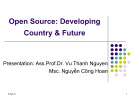 Lecture Open Source (OS): Developing country & future