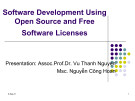 Lecture Open Source (OS): Software development using open source and free software licenses