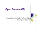 Lecture Open Source (OS): Open source software overview