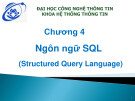 Bài giảng môn học Cơ sở dữ liệu: Chương 4 - Đại học Công nghệ thông tin