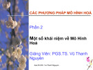 Bài giảng Phương pháp mô hình hóa: Các phương pháp mô hình hoá (Phần 2: Một số khái niệm về mô hình hoá) - PGS.TS. Vũ Thanh Nguyên