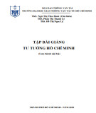 Tập bài giảng Tư tưởng Hồ Chí Minh Phần 2: Tài liệu đầy đủ