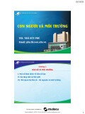 Bài giảng Con người và môi trường: Chương 3 - ThS. Thái Hữu Phú