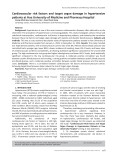 Cardiovascular risk factors and target organ damage in hypertensive patients at Hue University of Medicine and Pharmacy Hospital