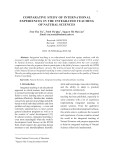 Comparative study of international experiences in the integrated teaching of natural sciences