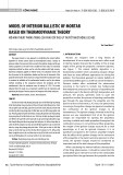 Model of interior ballistic of mortar based on thermodynamic theory