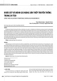 Khảo sát và đánh giá màng sơn thếp truyền thống trong di tích