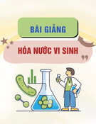 Bài giảng Hóa nước vi sinh