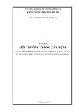 Bài giảng Môi trường trong xây dựng - Trường Đại Học Xây Dựng Miền Tây