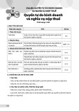 Kế hoạch bài dạy Giáo dục công dân 9 - Bài 10: Quyền tự do kinh doanh và nghĩa vụ nộp thuế (Bộ sách Chân trời sáng tạo)