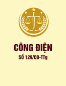 Công điện số 129/CĐ-TTg năm 2024