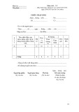 Mẫu Phiếu nhập kho (Mẫu số 01 – VT ban hành theo Thông tư số 133/2016/TT-BTC)
