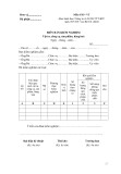 Mẫu Biên bản kiểm nghiệm vật tư, công cụ, sản phẩm, hàng hoá (Mẫu số 03 - VT)
