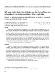 Kết quả phẫu thuật tán sỏi thận qua da đường hầm nhỏ trên thận đã can thiệp ngoại khoa điều trị sỏi thận