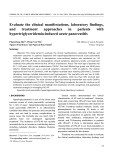 Evaluate the clinical manifestations, laboratory findings, and treatment approaches in patients with hypertriglyceridemia-induced acute pancreatitis