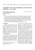 Amyloidosis of the colon mimicking an acute ulcerative colitis flare: A case report