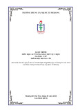 Giáo trình Kỹ năng giao tiếp tự chọn (Ngành: Y sỹ - Trình độ: Trung cấp) - Trường Trung cấp Quốc tế Mekong