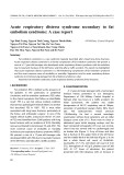Acute respiratory distress syndrome secondary to fat embolism syndrome: A case report