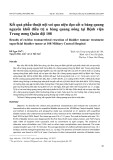 Kết quả phẫu thuật nội soi qua niệu đạo cắt u bàng quang nguyên khối điều trị u bàng quang nông tại Bệnh viện Trung ương Quân đội 108